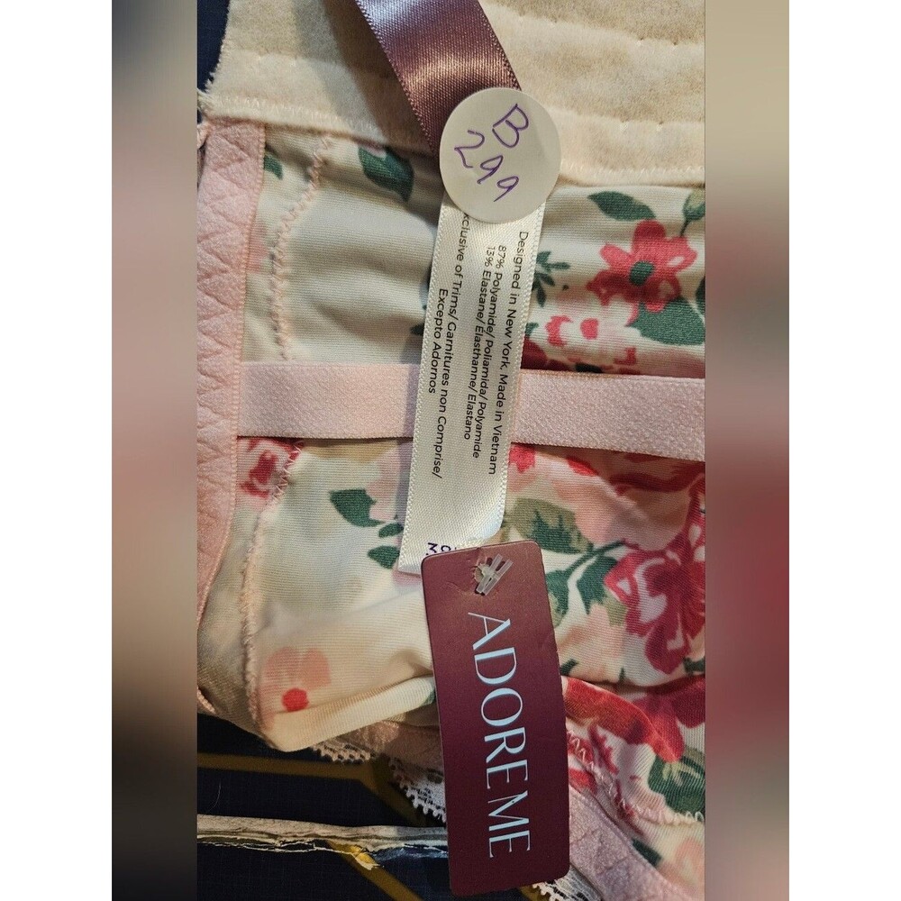 NWT Adore Me Floral Longline Bra Size 38D - Picture 8 of 8